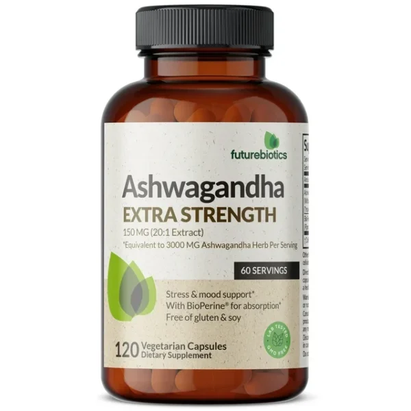 Futurebiotics Ashwagandha Capsules Extra Strength 3000mg, 120 Caps