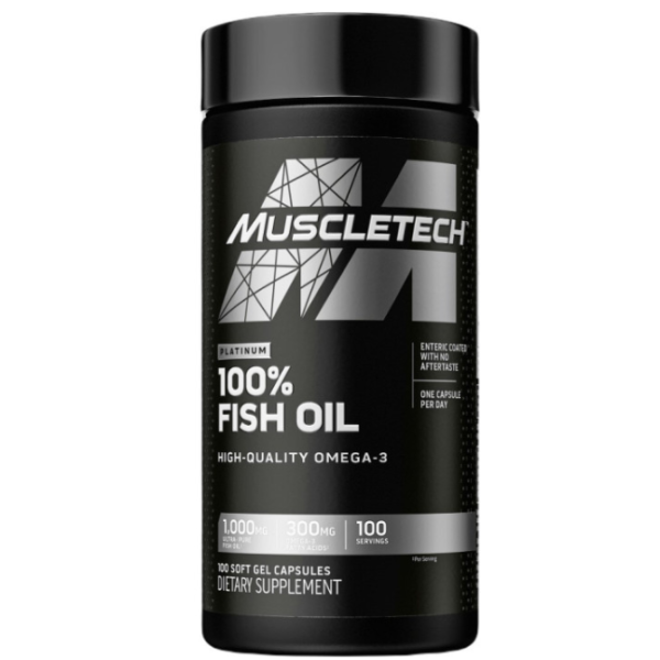 MuscleTech Platinum 100% Fish Oil 100 Caps