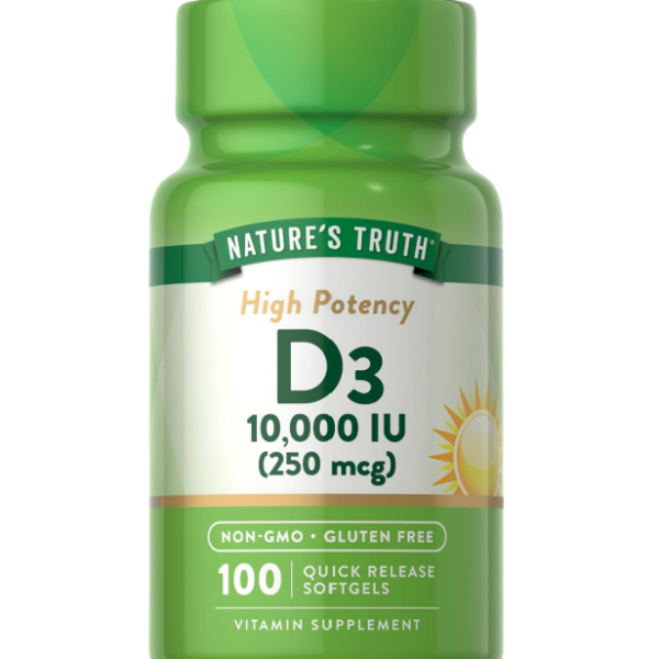 Nature's Truth D3 10000 IU, 100Caps