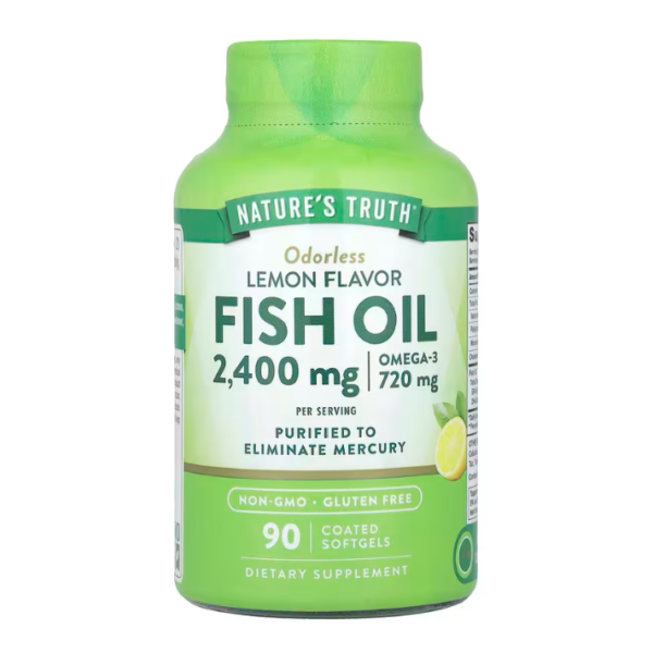 Nature's Truth Fish Oil 2400 mg, 90 Softgels