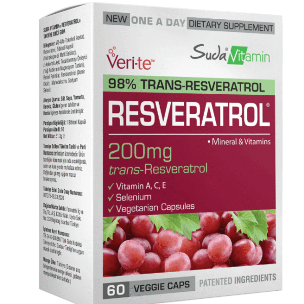 Suda Resveratrol 200 mg 60 Veg Capsules