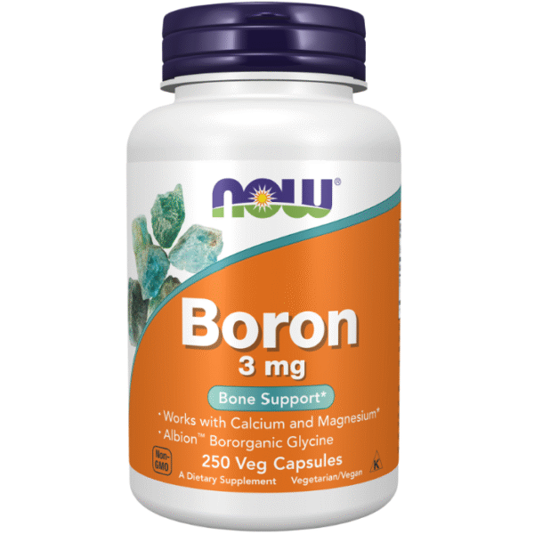NOW Boron 3 mg,250 Veg Capsules
