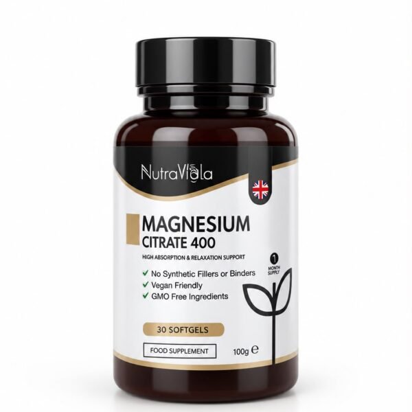 Nutraviola Magnesium Citrate 400, 30 Softgels